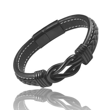 Men’s Microfiber Leather Knot Bracelet