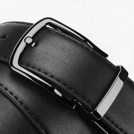 Men’s Split Cowhide Belt — Rotating Buckle